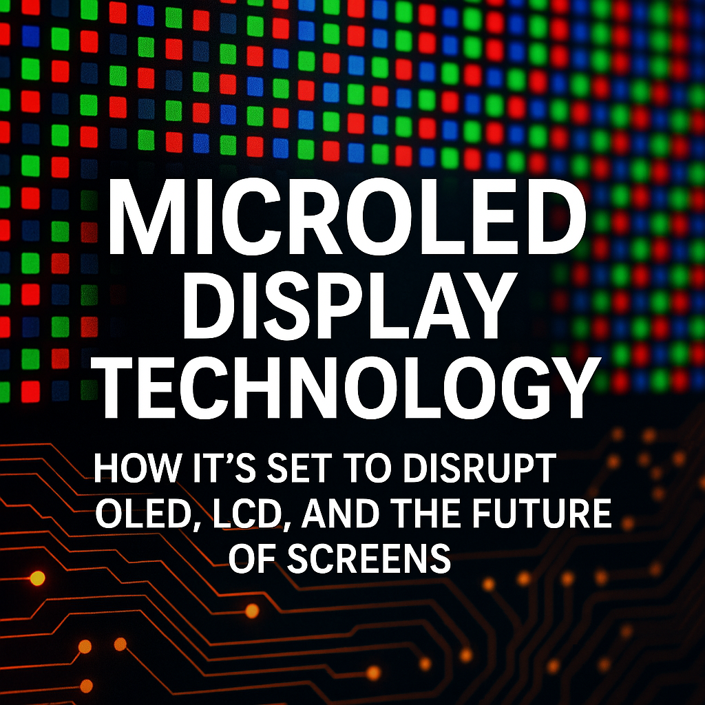 MicroLED: The Next Great Leap in Display Technology and Its Path to Market Disruption