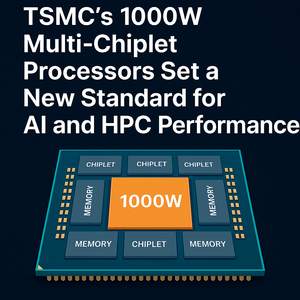 TSMC Unveils 1000W Multi-Chiplet Processors to Redefine AI and HPC Performance at Scale