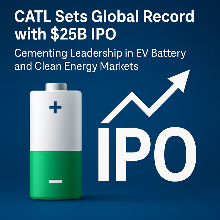 CATL’s $25B IPO Marks Global Milestone in Battery Innovation and Green Tech Expansion